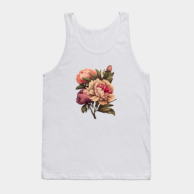 Peonies Tank Top by Mixtgifts